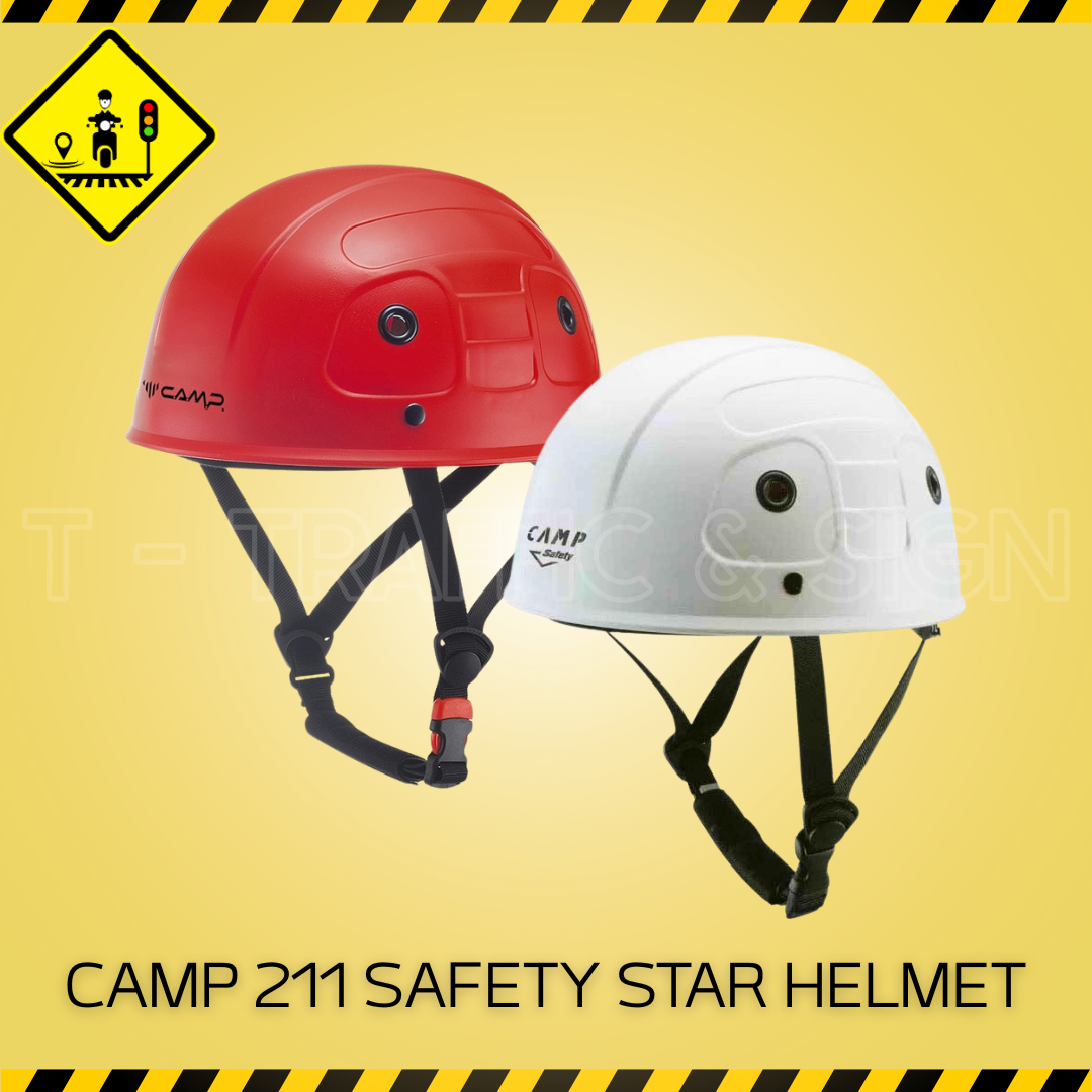 หมวกนิรภัย CAMP 211 SAFETY STAR HELMET | หมวกเซฟตี้สำหรับงานที่สูง ปีนป่าย และกู้ภัย มาตรฐานยุโรป CE